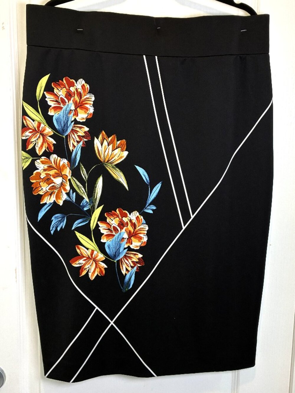 Alfani: Black Straight Strecth Skirt Size 18W